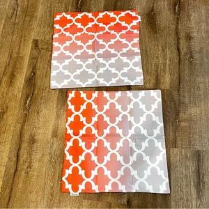 Throw Pillow Covers CaliTime Pack of 2 Cozy Colorful Geometric Trellis C…